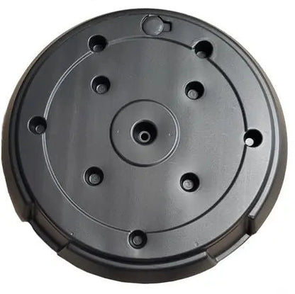 Water/Sand Box, black circular base with screw holes for Fire Sense patio heater accessories on Tampa Home & Garden Store