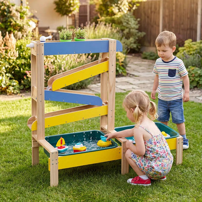 Sand and Water Table For Toddlers With Two Basins