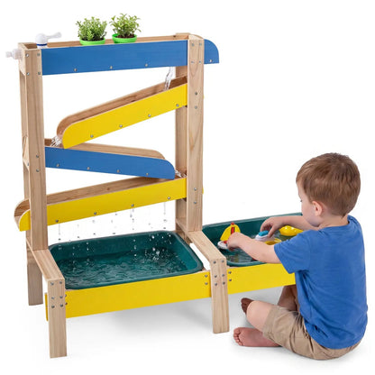 Sand and Water Table For Toddlers With Two Basins