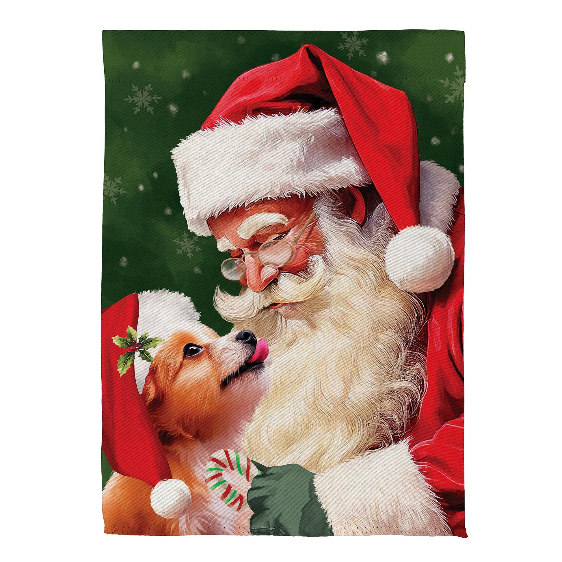 Santa & Olive Suede House Flag - Tampa Home & Garden Store
