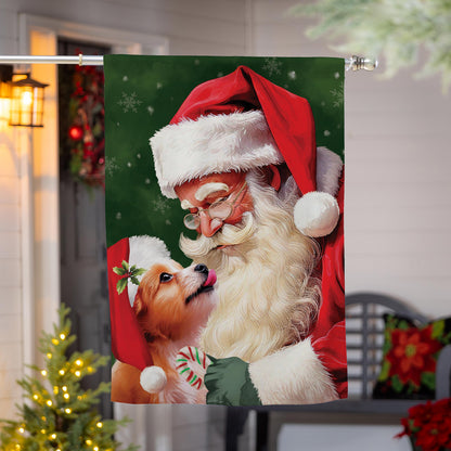 Santa & Olive Suede House Flag - Tampa Home & Garden Store