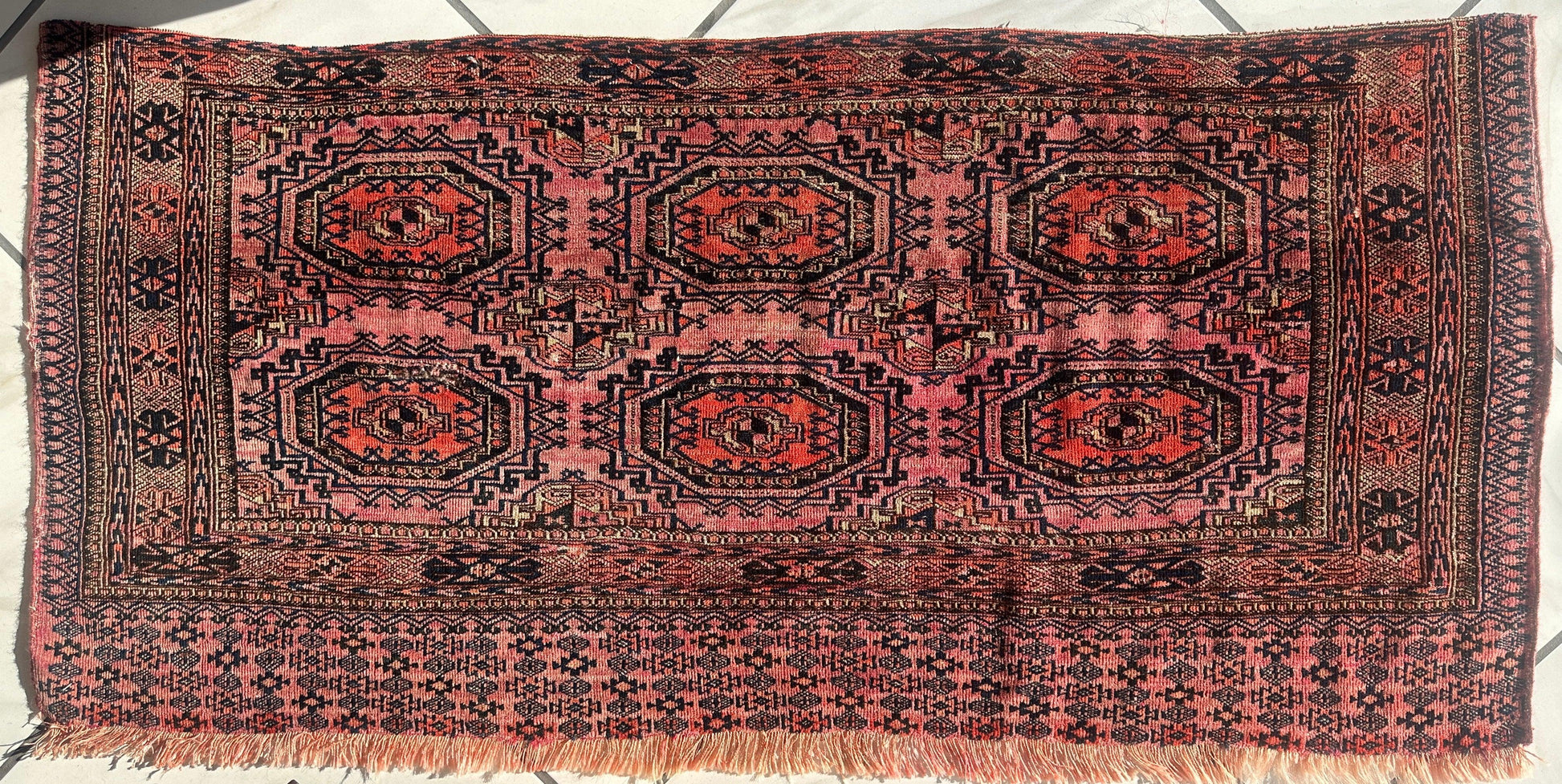 Saryk Turkmen Trapping Torba – 53″ x 25″ - Tampa Home & Garden Store