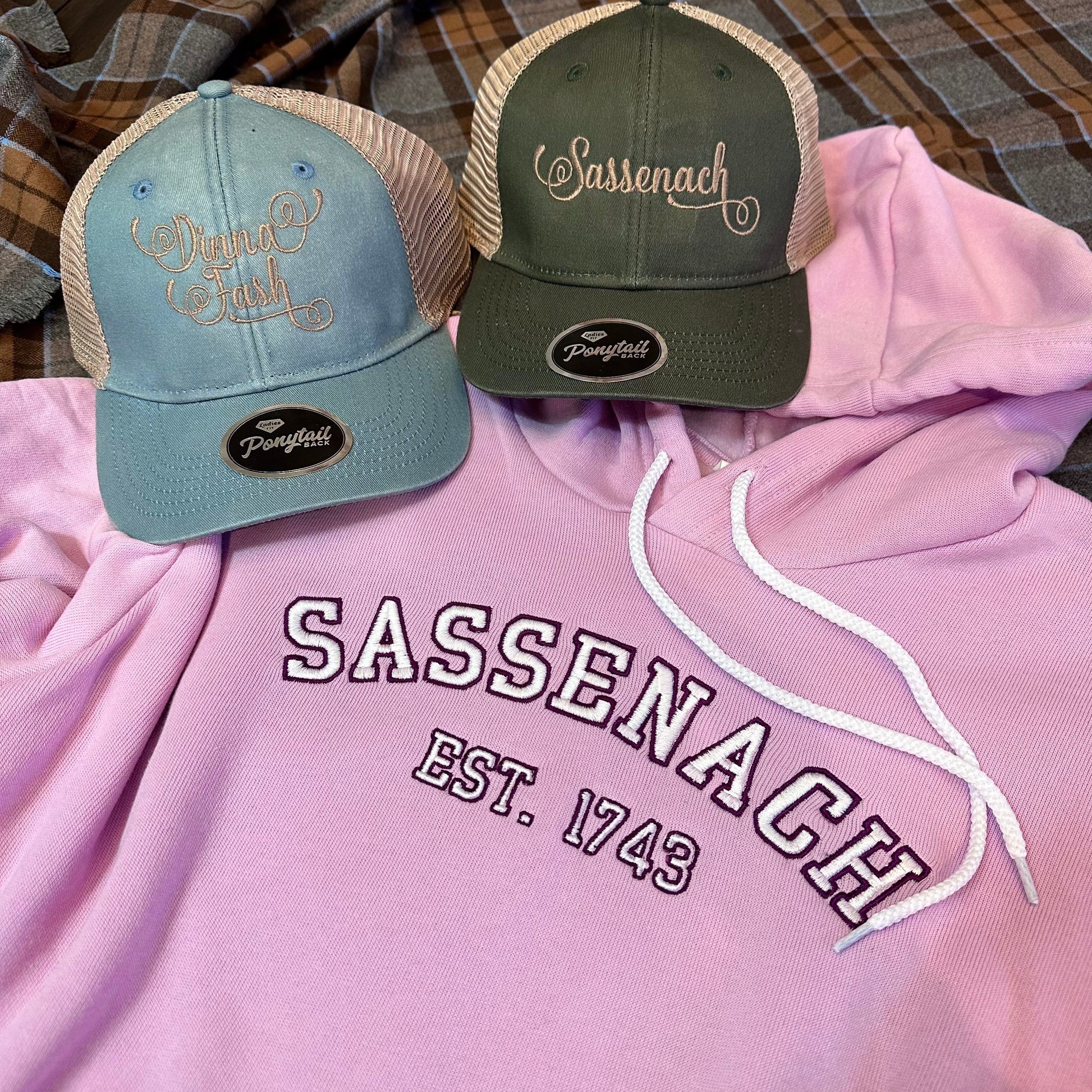 Sassenach Collegiate Embroidered Soft Fleece Unisex Sweatshirt Hoodie - Outlander Inspiration - Tampa Home & Garden Store