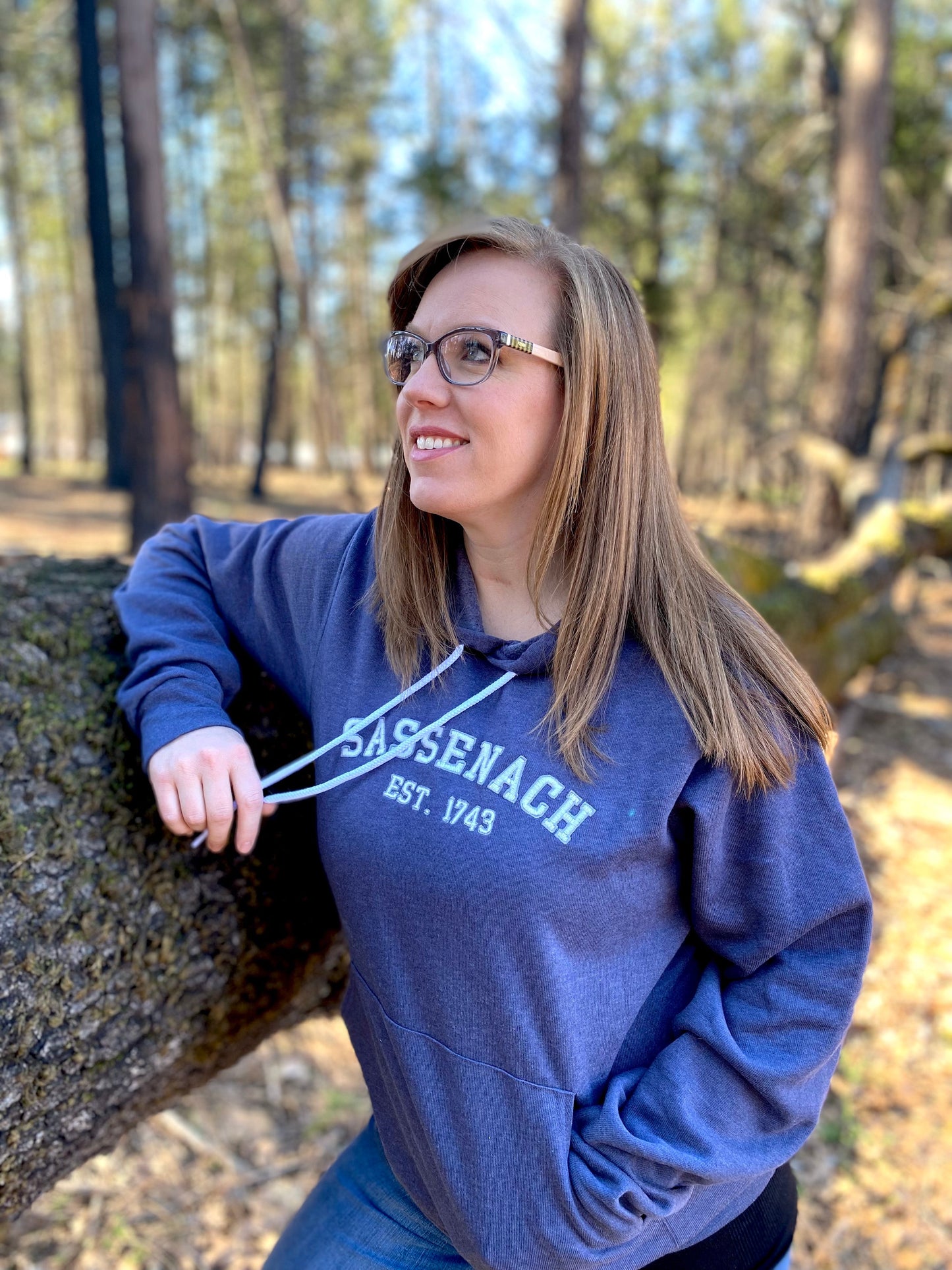 Sassenach Collegiate Embroidered Soft Fleece Unisex Sweatshirt Hoodie - Outlander Inspiration - Tampa Home & Garden Store