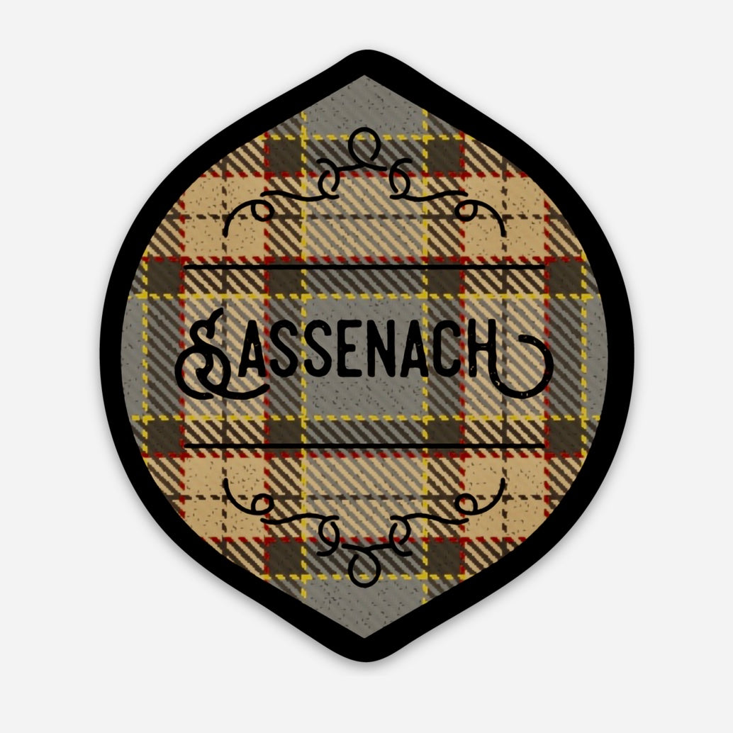Sassenach Outlander Inspired Tartan 3" Sticker - Tampa Home & Garden Store