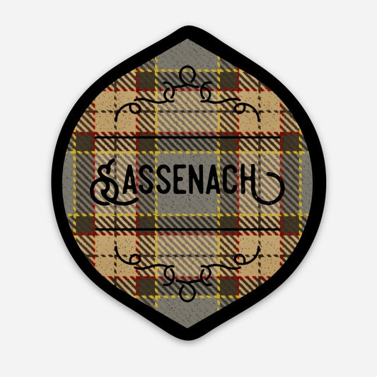 Sassenach Outlander Inspired Tartan 3" Sticker - Tampa Home & Garden Store