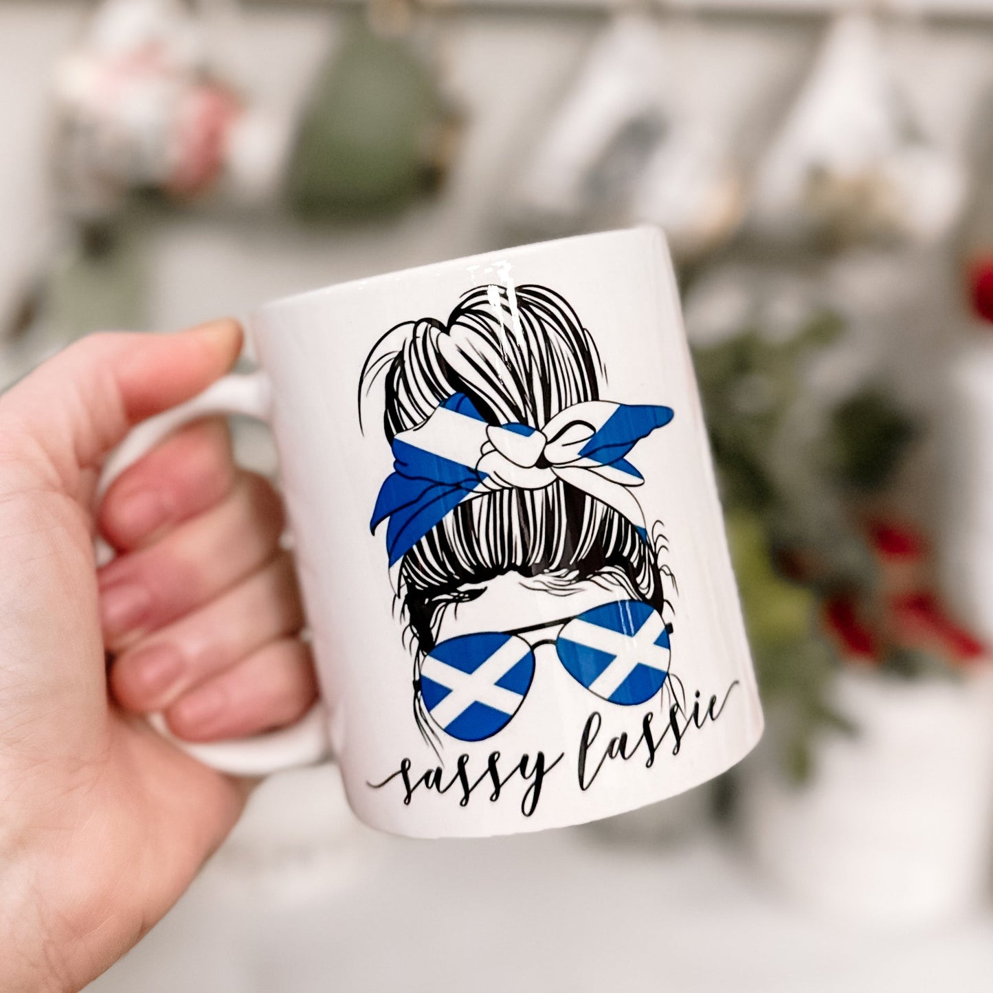 Sassy Lassie Messy Bun 11oz Ceramic Mug - Tampa Home & Garden Store
