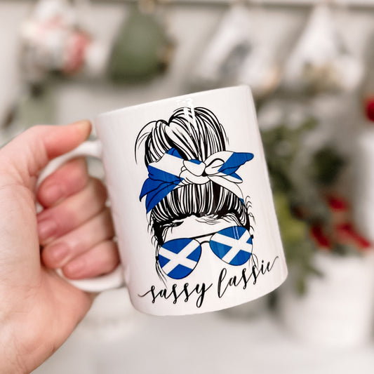 Sassy Lassie Messy Bun 11oz Ceramic Mug - Tampa Home & Garden Store