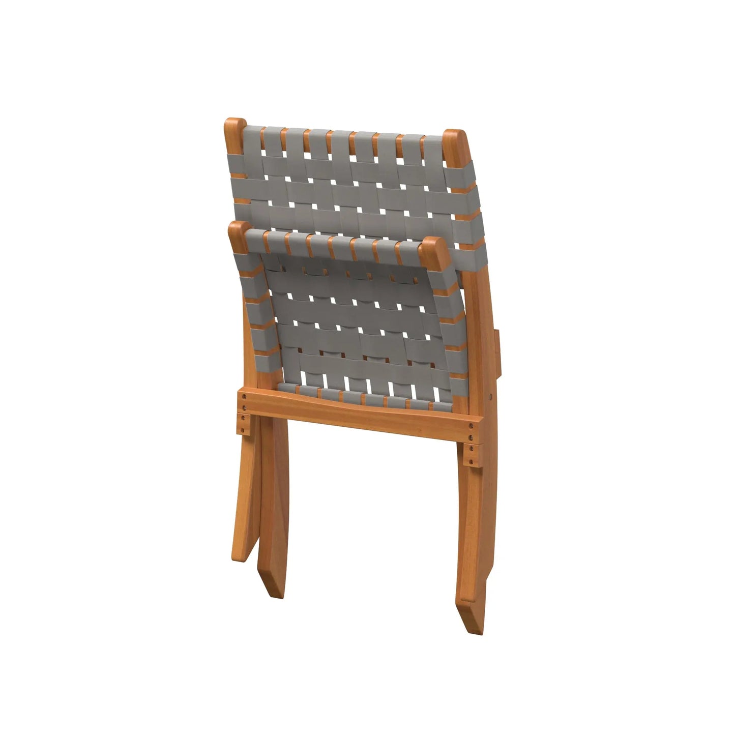 Sava Folding Outdoor Chair gray woven seat with wooden frame, Fire Sense/Balkene Home on Tampa Home & Garden Store