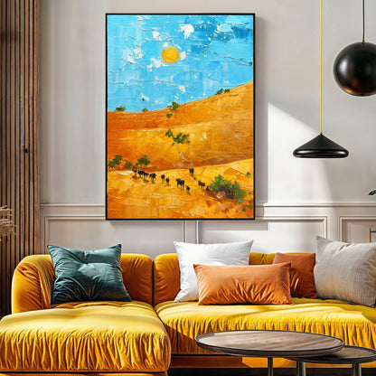Canvas Print Savannah Daze by Tailored Canvases; blue sky, orange dunes on Tampa Home & Garden Store