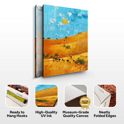 Canvas: Savannah Daze by Tailored Canvases; desert landscape with blue sky and orange dunes on Tampa Home & Garden Store