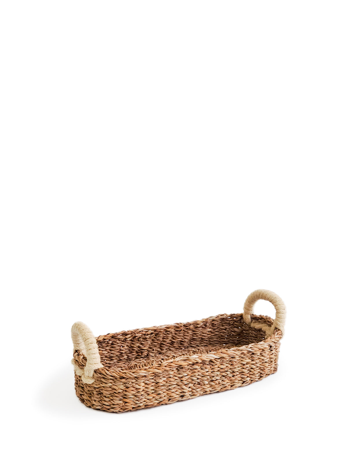 Savar Bread Basket with White Handle - Tampa Home & Garden Store