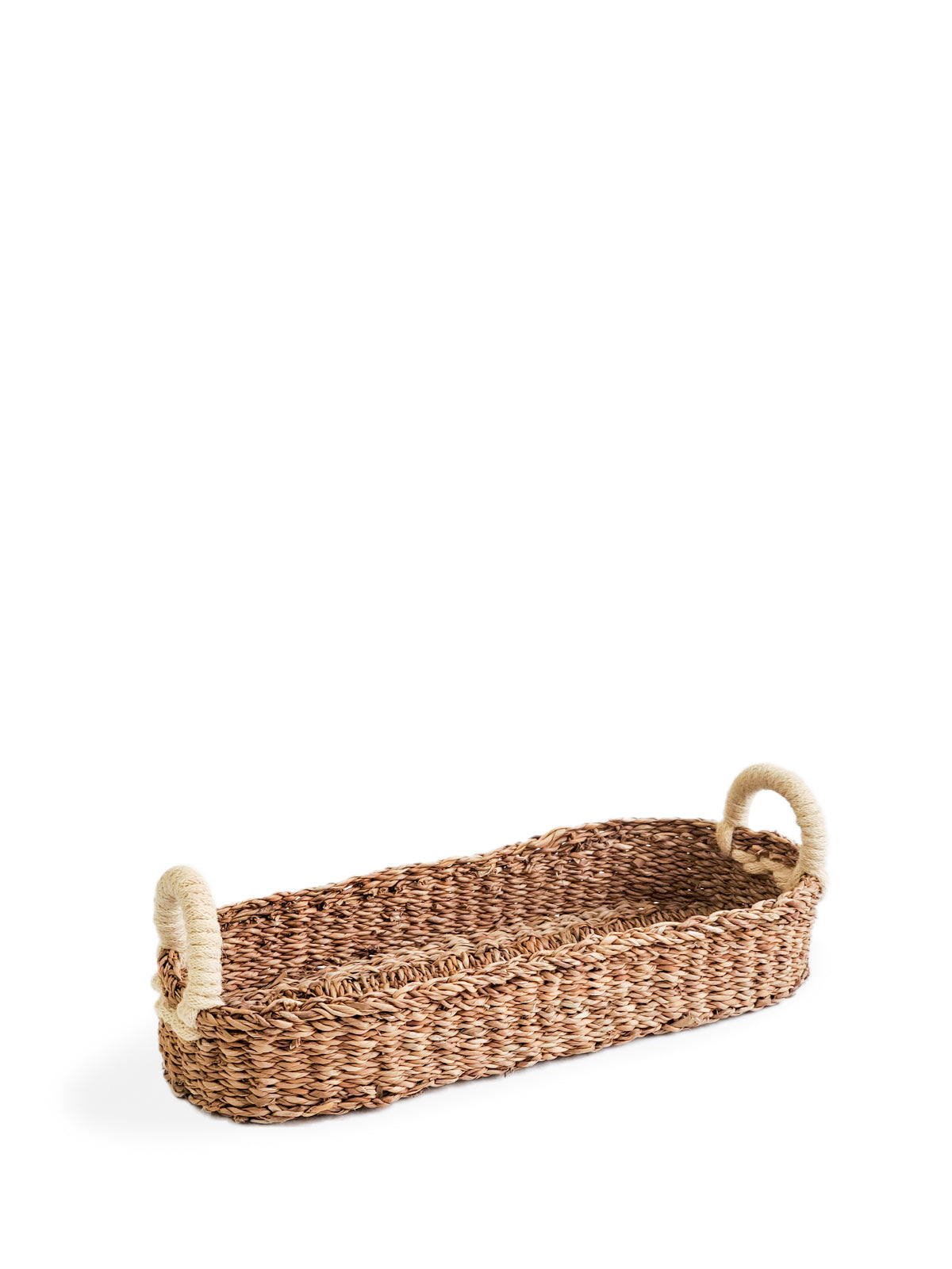 Savar Bread Basket with White Handle - Tampa Home & Garden Store