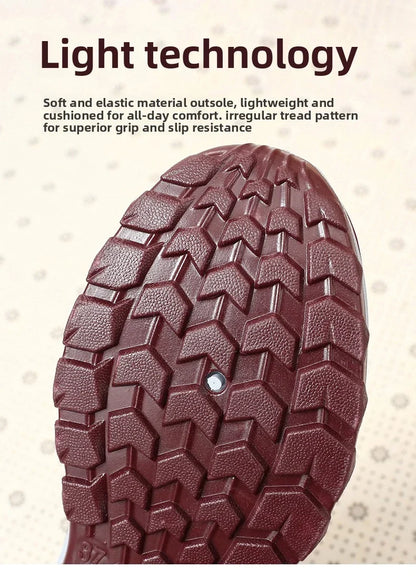 Women's winter snow boots sole; maroon lug-tread outsole by UpTrend Deals for non-slip grip on Tampa Home & Garden Store