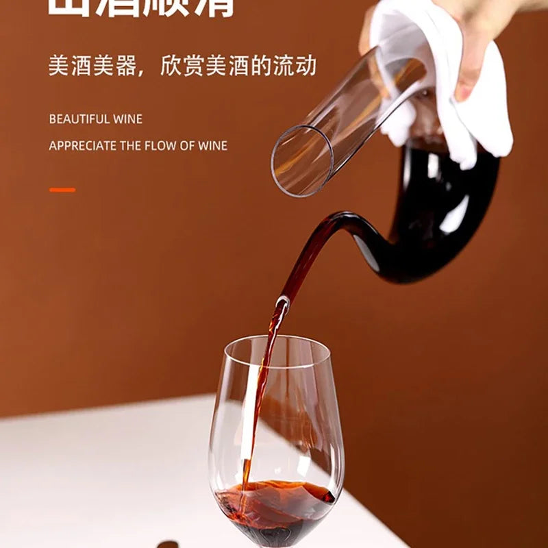 1500ML Big Decanter handmade crystal red wine pourer aerator by Perfecsy for family bar on Tampa Home & Garden Store