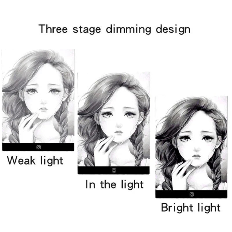 A5 LED Drawing Copy Pad Dimmable Light Board Adjustable Art Tablet Educational Toy