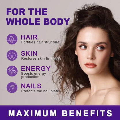 Biotin & collagen supplement capsules for nails hair and skin vegetarian Silcy Skin on Tampa Home & Garden Store