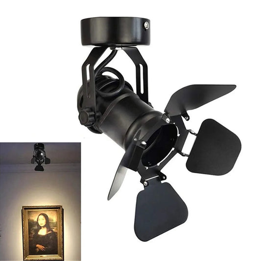 Industrial Vintage LED Ceiling Spotlight Barn Door Art Gallery Hallway Stage - Tampa Home & Garden Store