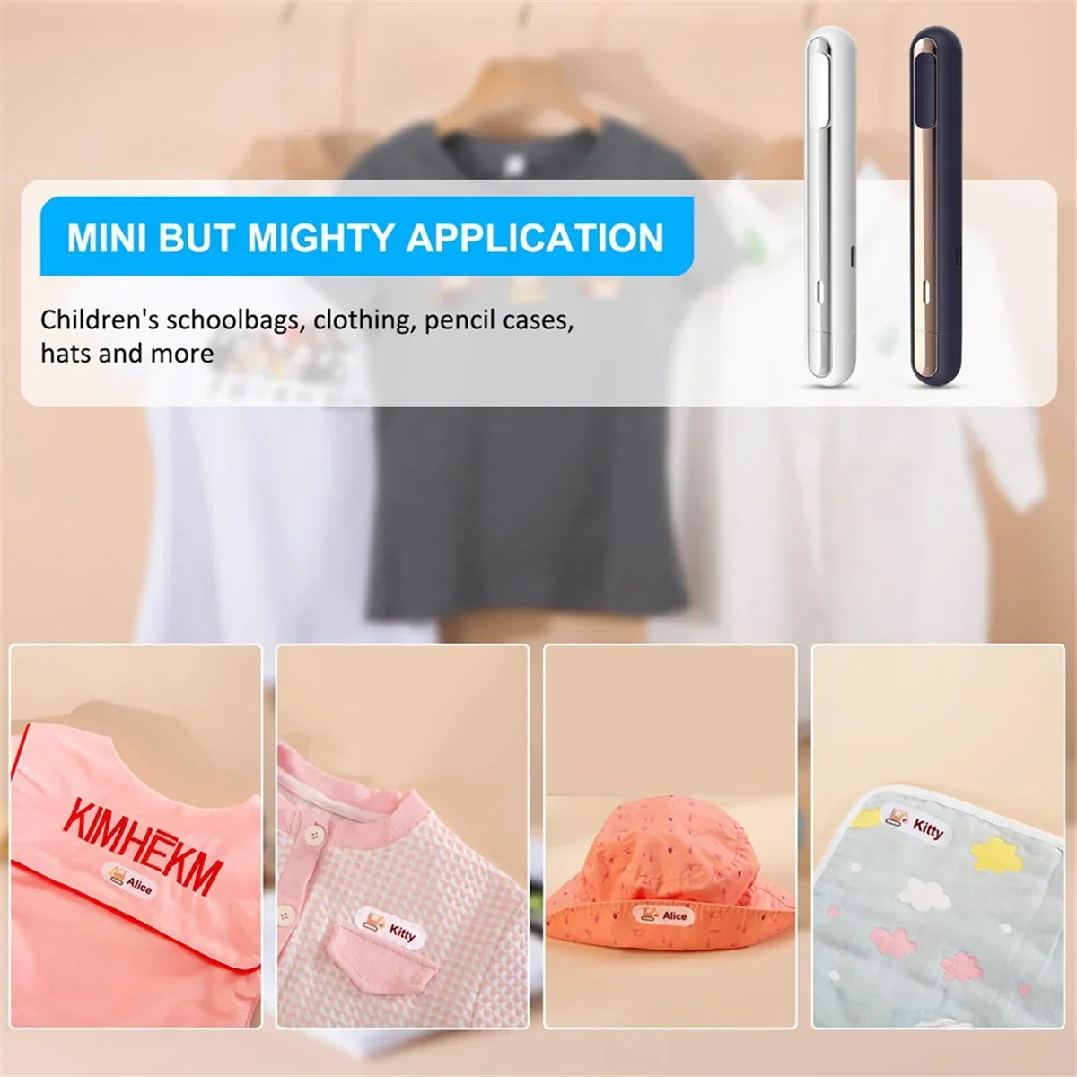 Cordless mini heat press machine UpTrend Deals silver and navy two units for DIY heat transfer on Tampa Home & Garden Store