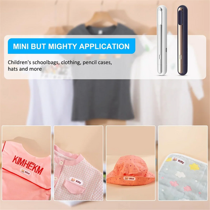 Cordless mini heat press machine UpTrend Deals silver and navy two units for DIY heat transfer on Tampa Home & Garden Store