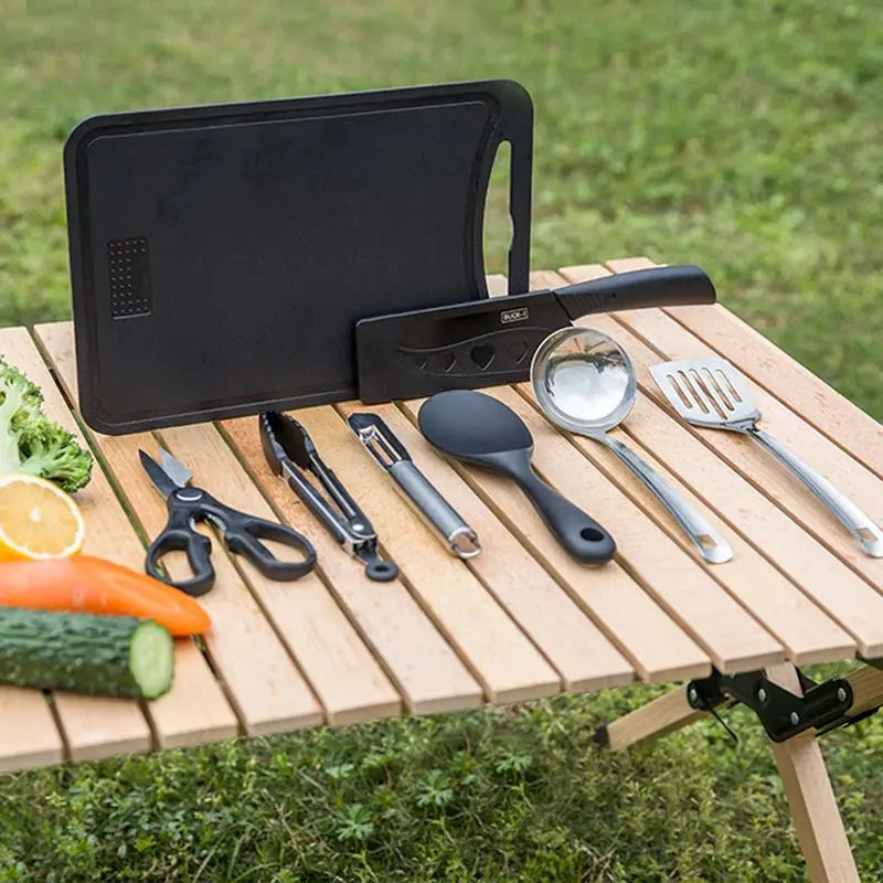 Stainless Steel 8 Piece Cookware and Camping Set