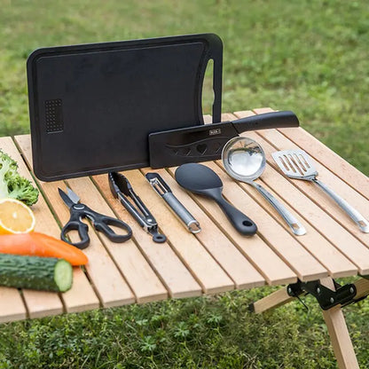 Stainless Steel 8 Piece Cookware and Camping Set