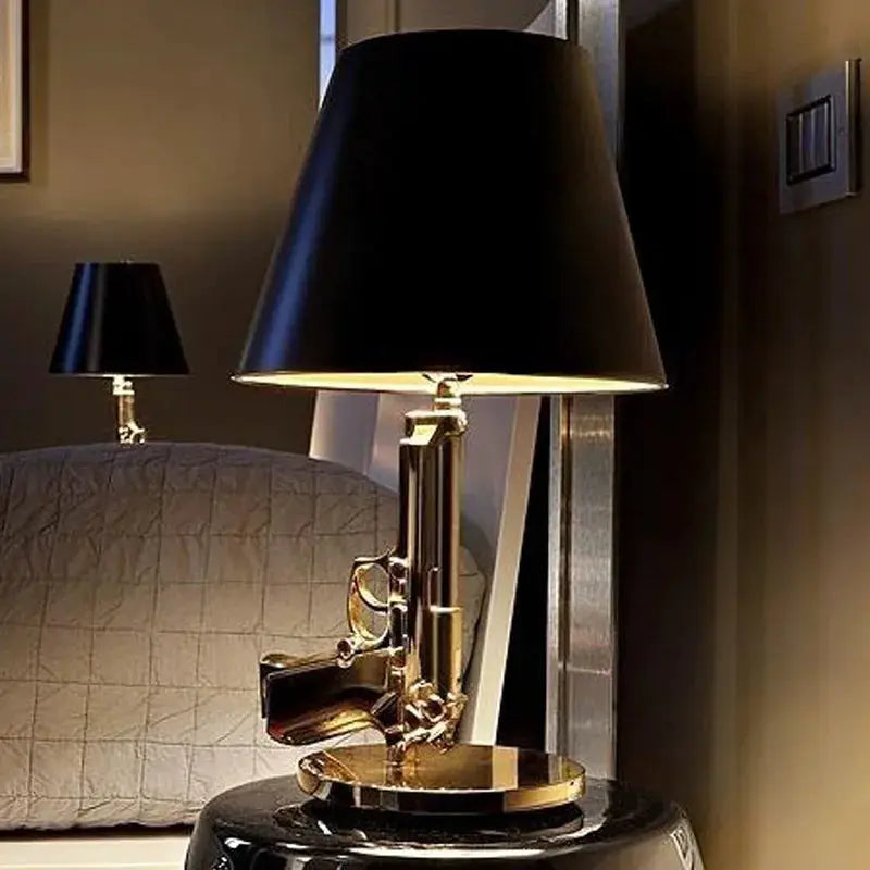 DecorBites Gold LED Floor Lamp for Living Room
