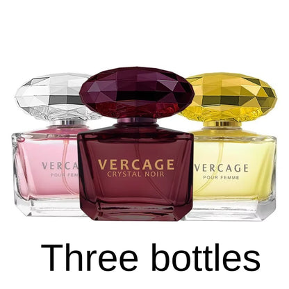 Osmanthus Pomegranate Peony perfume trio Crystal Diamond three pink burgundy bottles VerCage on Tampa Home & Garden Store
