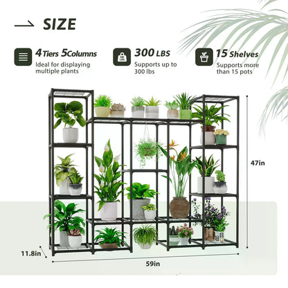 Waterproof Metal Plant Stand and Rack For Patio