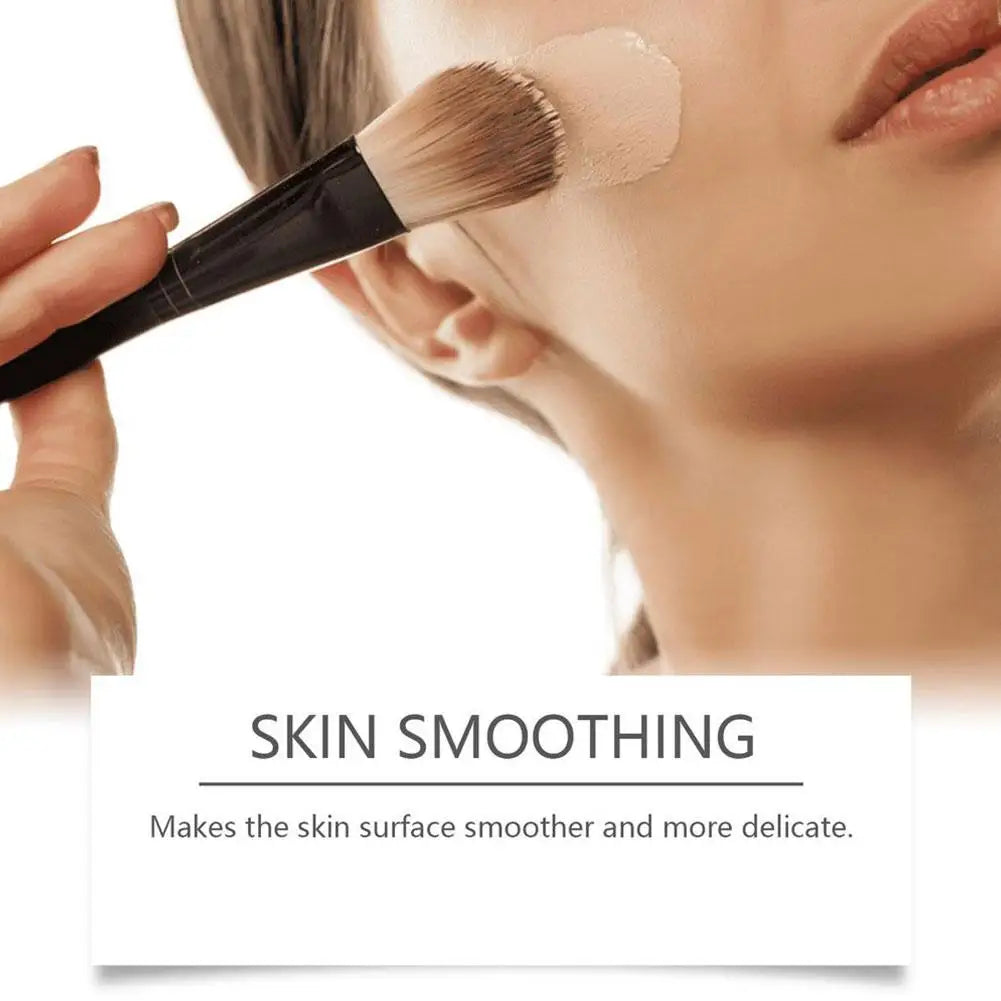 Silcy Skin tinted moisturizer SPF lightweight sheer foundation applied with brush on the cheek on Tampa Home & Garden Store