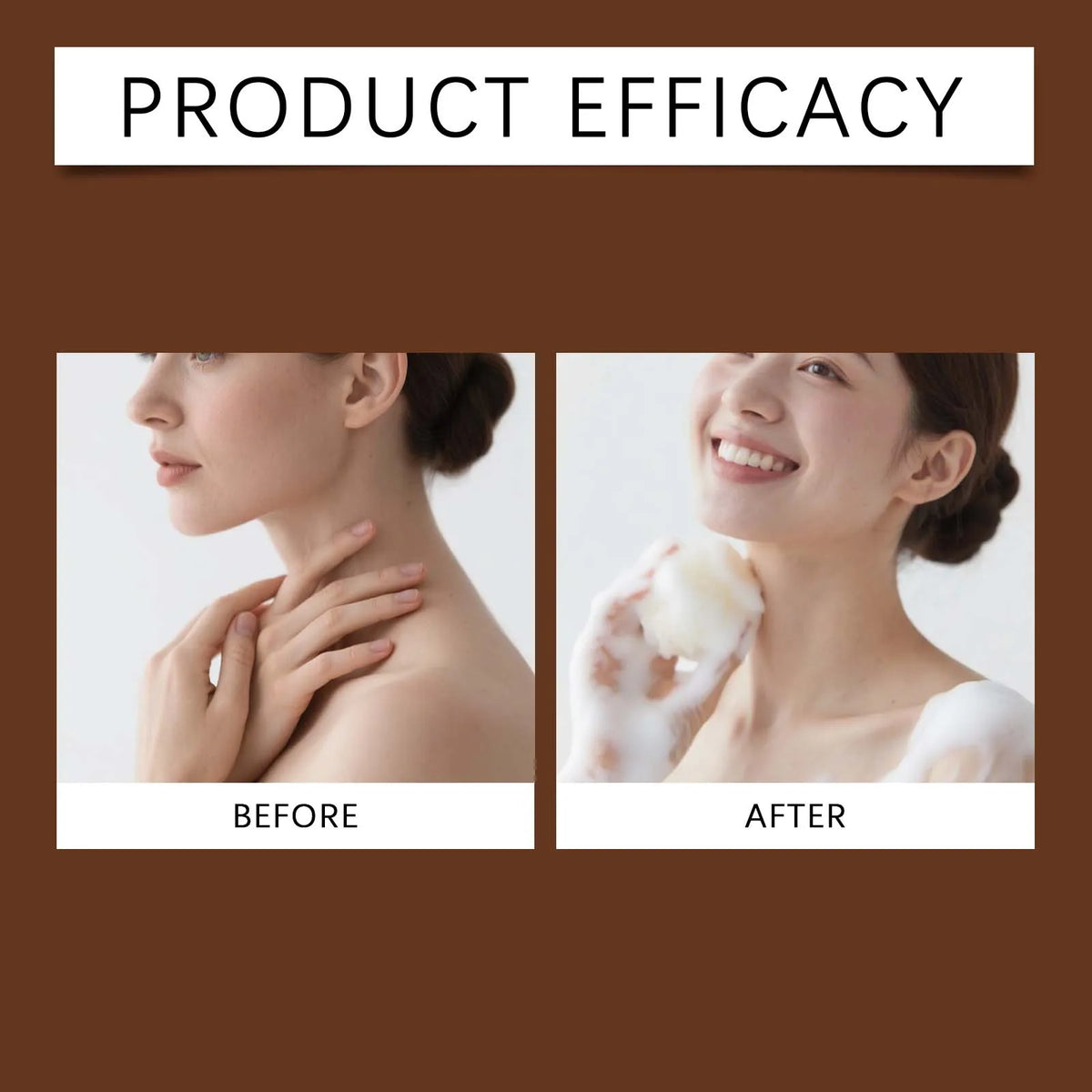 Silcy Skin Grass-Fed Beef Tallow Soap bar two-panel skincare comparison on brown background on Tampa Home & Garden Store