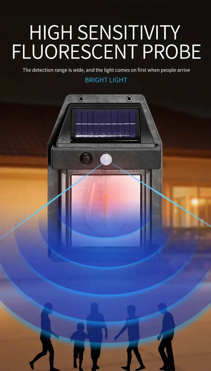 Powerful Solar Wall Light – Waterproof LED Fence Lamp with Light Sensor Outdoor