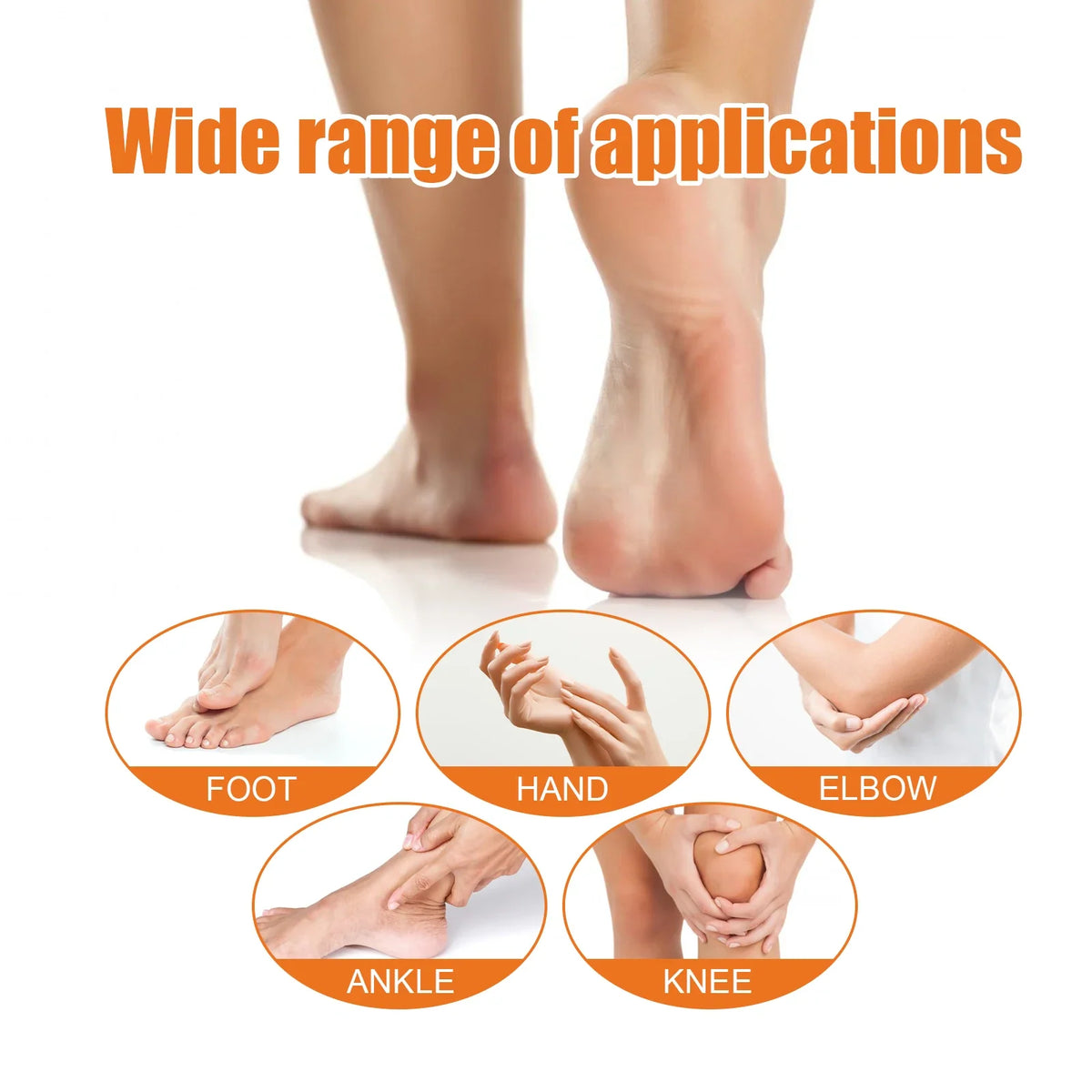 Jaysuing Foot exfoliating spray Silcy Skin on feet with icons for FOOT HAND ELBOW ANKLE KNEE on Tampa Home & Garden Store