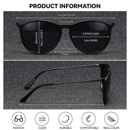 BARCUR leopard-print cat-eye sunglasses with polarized UV400 gradient TAC lenses by Stevvex on Tampa Home & Garden Store