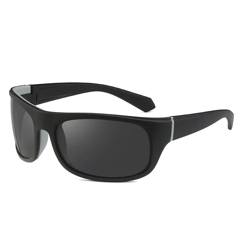 Polarized sunglasses by BikerZoneZ, outdoor sport UV400, black frame with dark lenses on Tampa Home & Garden Store