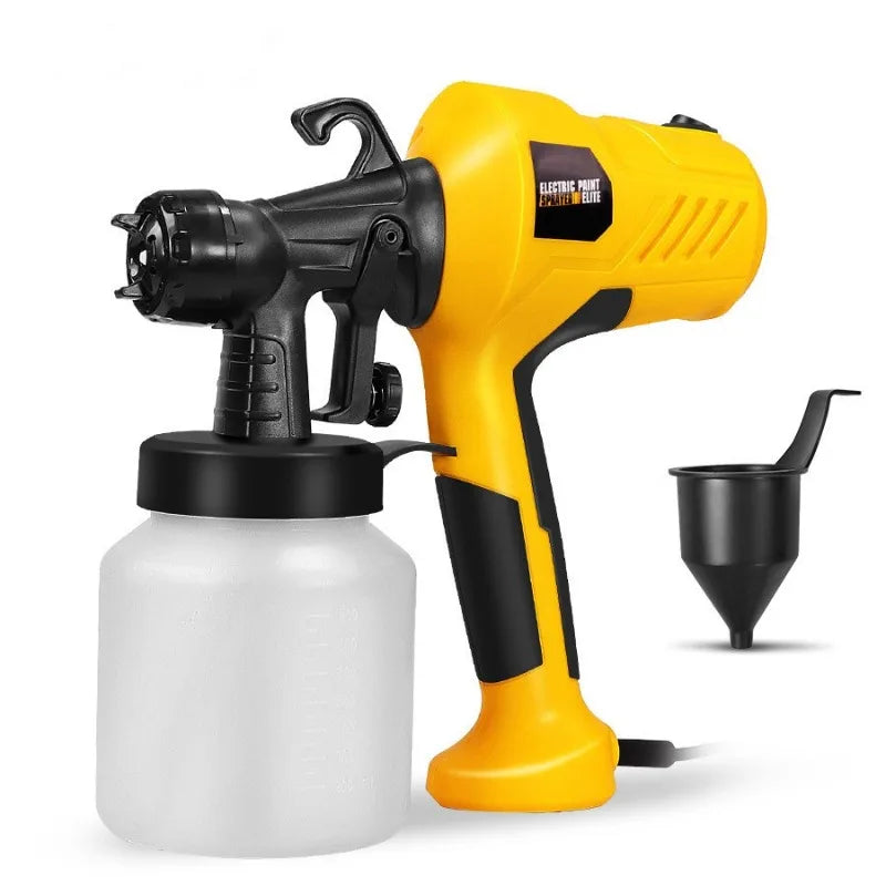 UpTrend Deals portable electric paint sprayer handheld yellow with white cup and black nozzle on Tampa Home & Garden Store