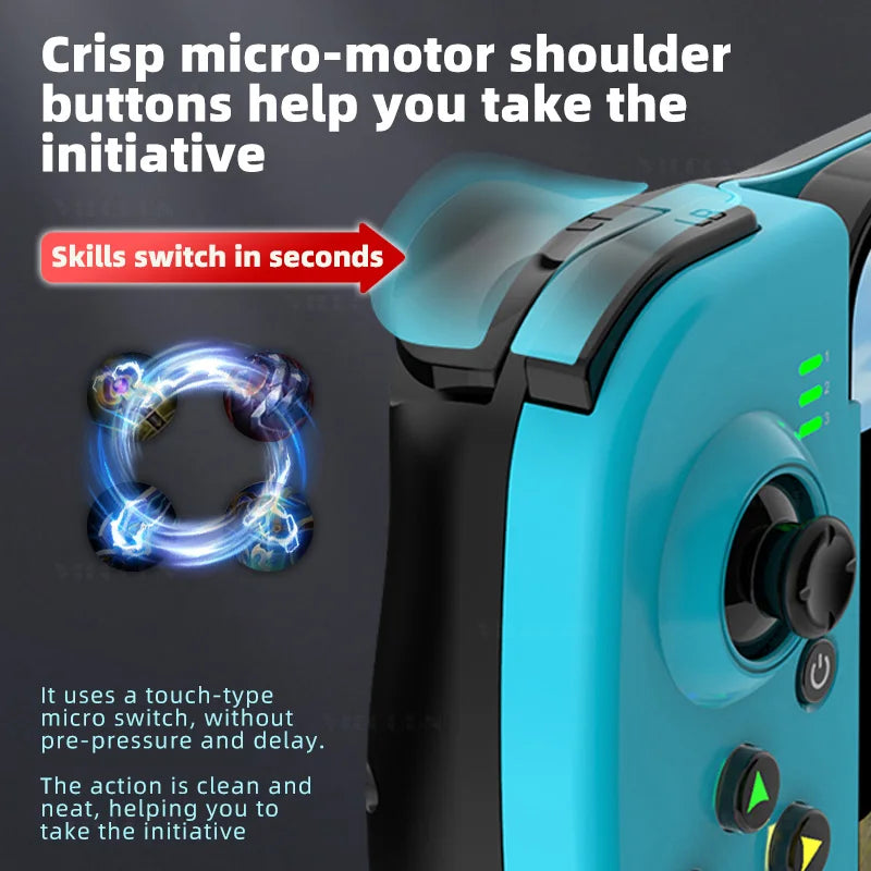 D3 Mobile Wireless Gamepad for cell phones, blue turbo macro joystick controller on Tampa Home & Garden Store