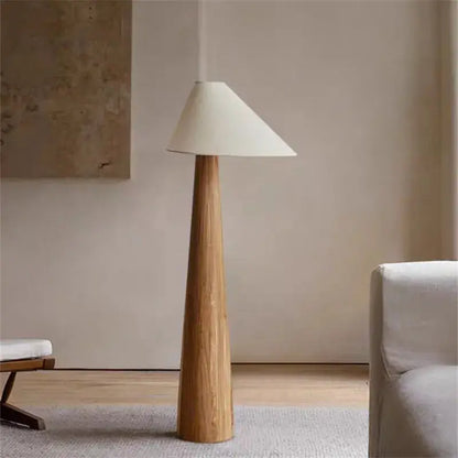 DecorBites Japanese Wooden Floor Lamp for Bedroom