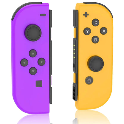 Joy-Con wireless Switch controller pair purple left and yellow right with dual vibration on Tampa Home & Garden Store