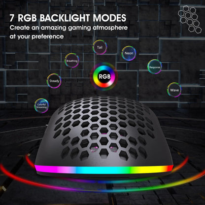 Wireless keyboard and mouse combo by FLIPSTYLEZLLC, white 60% compact, 2.4GHz RGB lighting on Tampa Home & Garden Store