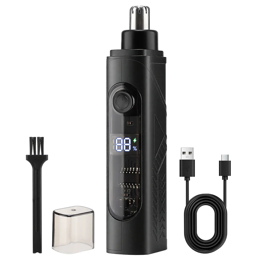 Electric Nose Hair Trimmer USB Rechargeable Ear & Nose Hair Remover for Men