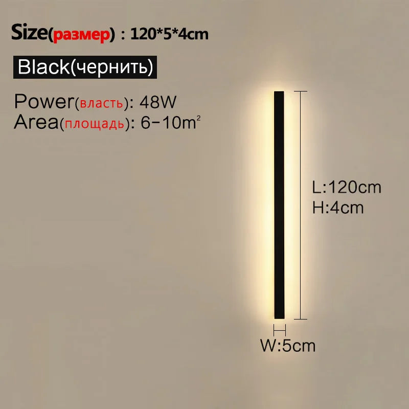 Modern Waterproof Led Wall Light For Outdoor