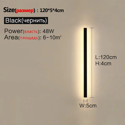 Modern Waterproof Led Wall Light For Outdoor