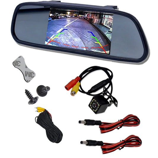 5 Inch TFT LCD Car Rearview Monitor HD 800x480 Parking Screen Dual Video Input - Tampa Home & Garden Store