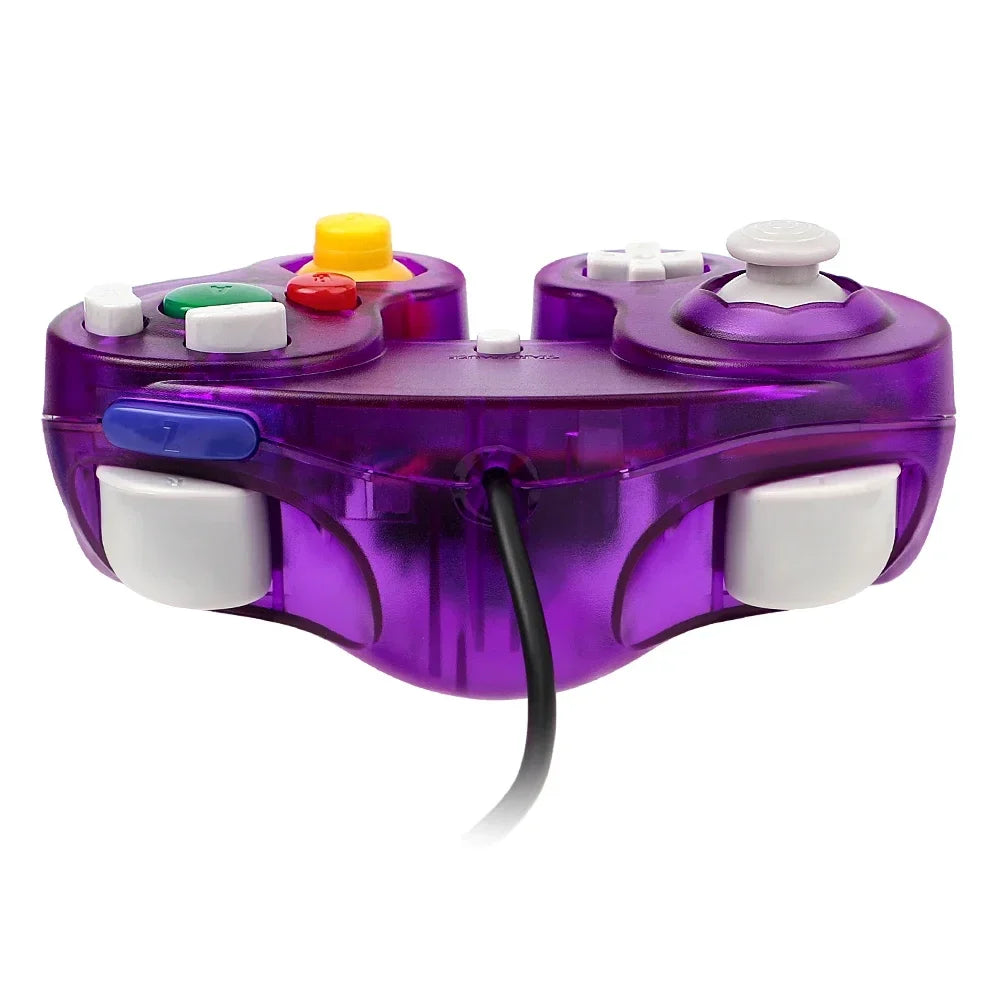 New wired GameCube NGC controller FLIPSTYLEZLLC, translucent purple gamepad on Tampa Home & Garden Store