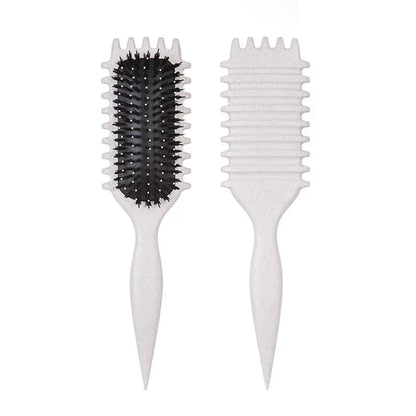 Silcy Skin 2pc detangling candy brush and cleaning comb set, speckled handles, black bristles on Tampa Home & Garden Store