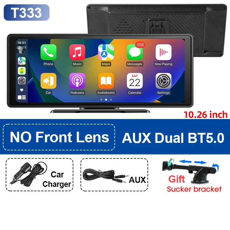 UpTrend Deals 10.26 inch wireless CarPlay car stereo BT5.0 includes car charger and AUX on Tampa Home & Garden Store