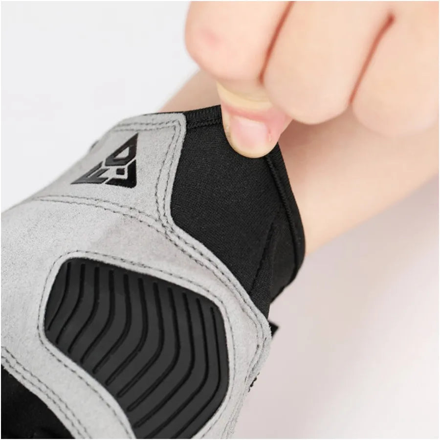 Motorcycle gloves BikerZoneZ gray black anti-collision breathable windproof touchscreen on Tampa Home & Garden Store
