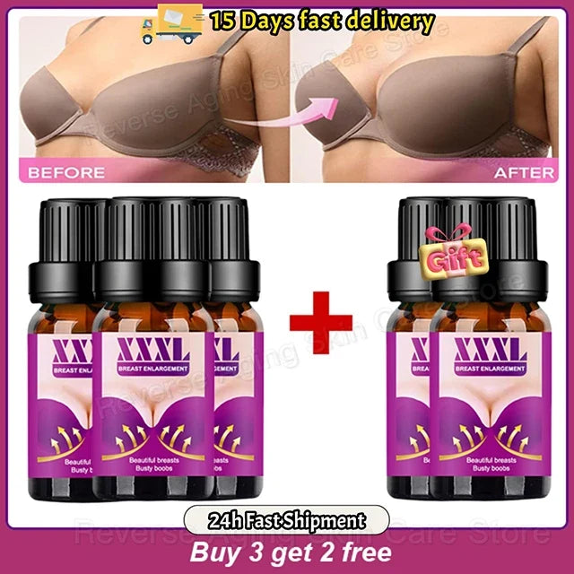 Breast enlargement oil set by Silcy Skin with XXXL bottles on Tampa Home & Garden Store on Tampa Home & Garden Store