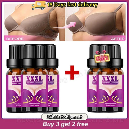Breast enlargement oil set by Silcy Skin with XXXL bottles on Tampa Home & Garden Store on Tampa Home & Garden Store
